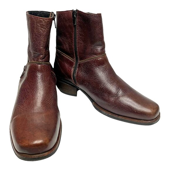 Wolky Savanna Leather Moto Styled Ankle Boots - Picture 5 of 11